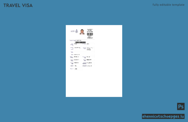 Saudi-Arabien E-Visum in Word- und PDF-Formaten, Version 5 – Beispielvorschau